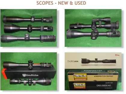 SCOPES - NEW & USED